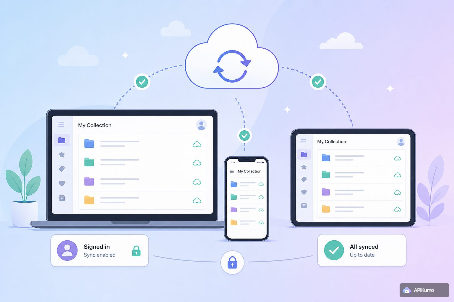 Syncing your collection across devices: how sign-in and cloud sync work in APIKumo